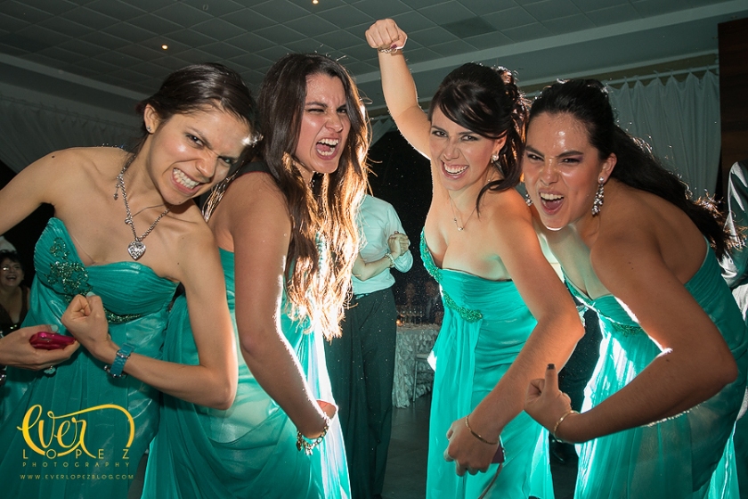 Fotos con las damas de honor vestidos verdes fotografo de boda guadalajara jalisco mexico